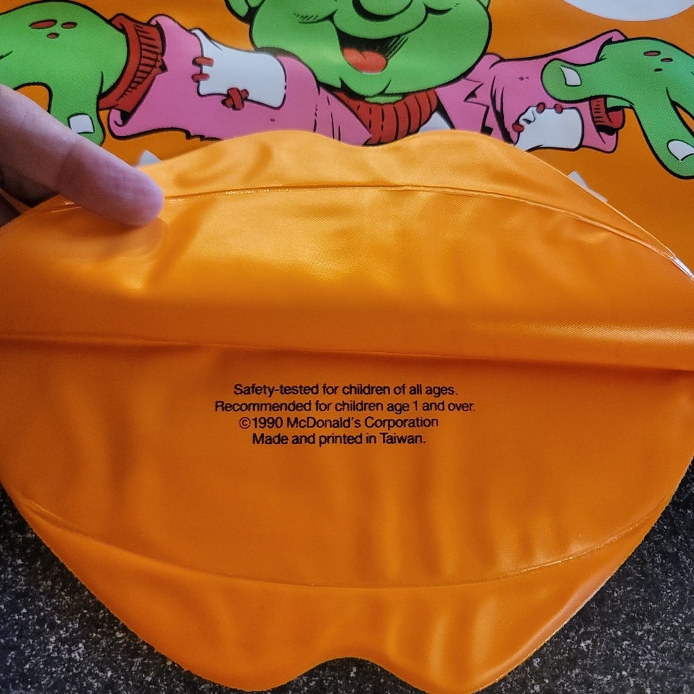 🎃VTG '90s McDonalds Halloween Vinyl Bag Glow-In-The-Dark Trick-or-Treat NEW - Picture 5 of 5